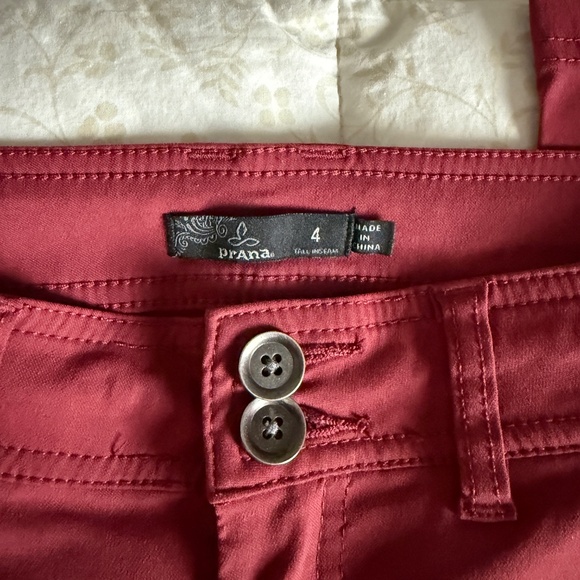 Prana Halle Pants in Red (Size 4 Tall) - Picture 3 of 10